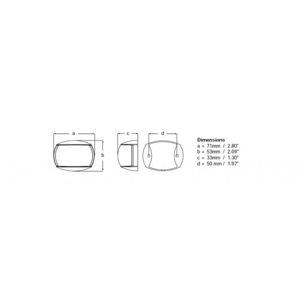 Hella Marine NaviLED Compact 2nm Towing Navigation Lamp - Black Shroud [980520601] - Image 2
