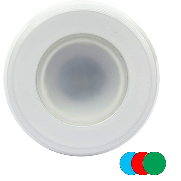 Shadow-Caster Color-Changing White, Blue  Red Dimmable - White Powder Coat Down Light [SCM-DL-WBR-WH] - Image 1