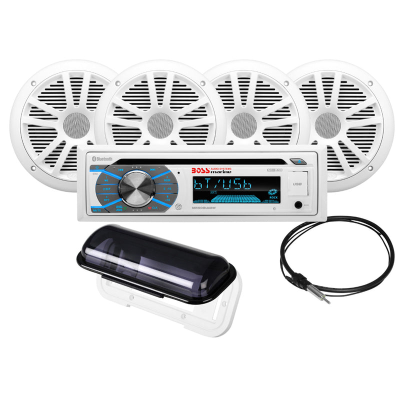 Boss Audio MCK508WB.64S Marine Stereo  2 Pairs of 6.5