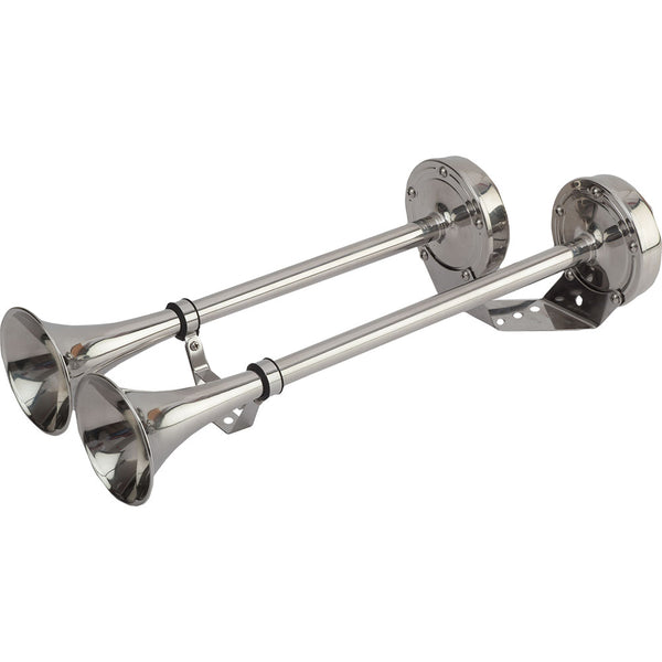 Sea-Dog MaxBlast Stainless Steel Trumpet 12V Horn - Dual [431520-1] - Image 1