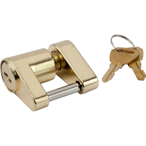 Sea-Dog Brass Plated Coupler Lock - 2 Piece [751030-1] - Image 1