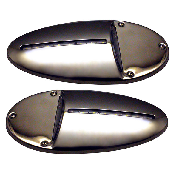 Innovative Lighting LED Docking Light- Mirrored Stainless Steel - Pair [585-0220-7] - Image 1