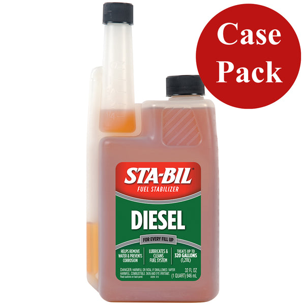 STA-BIL Diesel Formula Fuel Stabilizer  Performance Improver - 32oz *Case of 4* [22254CASE] - Image 1