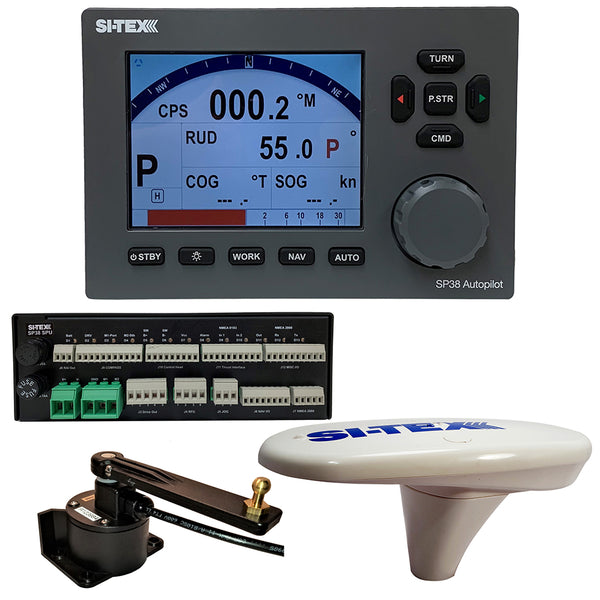 SI-TEX SP38-18 Autopilot Core Pack Including Compact GPS Compass  RotaryFeedback, No Pump [SP38-18] - Image 1