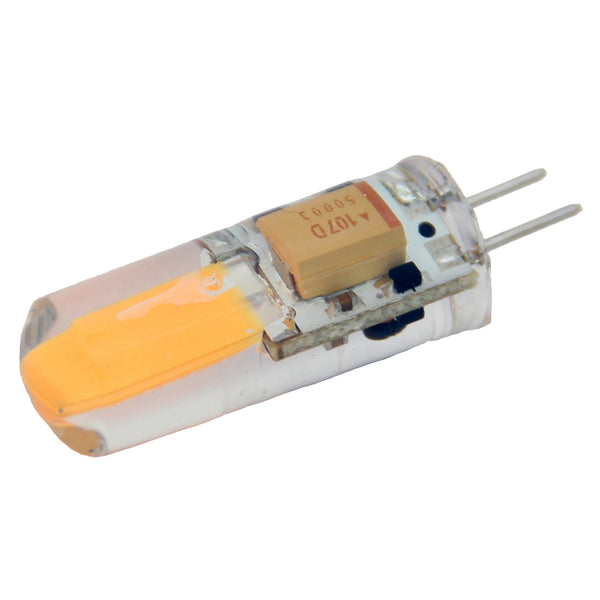 Lunasea Natural White G4 Bulb 2W 10-30VDC Bottom Pin Silicon            Encapsulated [LLB-21KC-71-00] - Image 1