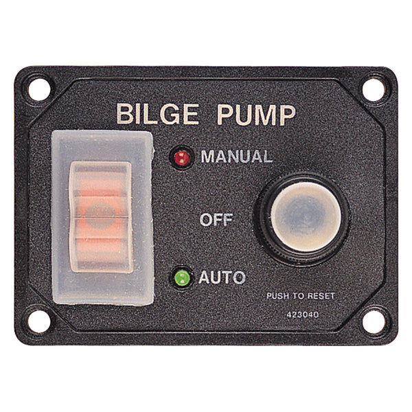 Sea-Dog Splash Guard Bilge Pump Panel w/Circuit [423046-1] - Image 1