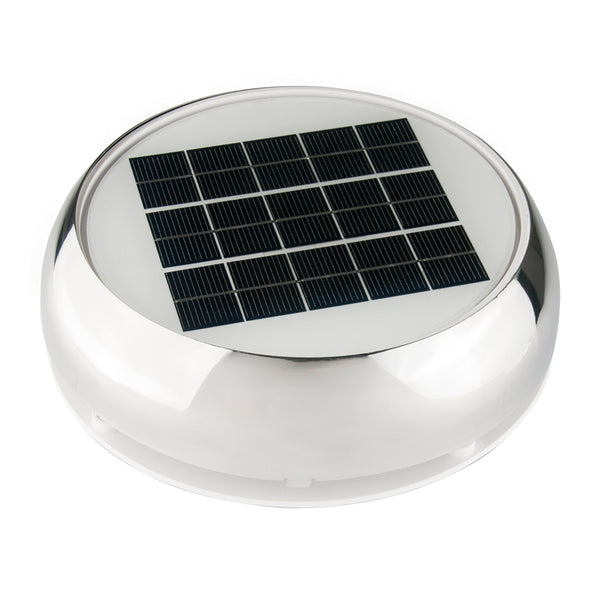 Marinco 4 DayNight Solar Vent  Stainless Steel N20804S