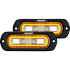 RIGID Industries SR-L Series Flush Mount Spreader Light - Black Housing - Amber Halo [53223]