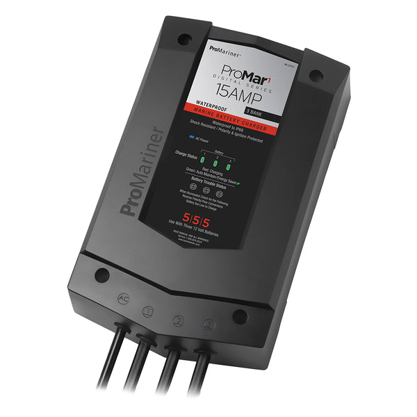 ProMariner ProMar1 DS Digital - 15 Amp - 3 Bank Charger [31515] - Image 1