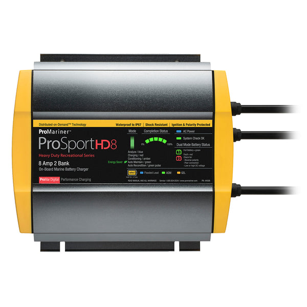 ProMariner ProSportHD 8 Gen 4 - 8 Amp - 2 Bank Battery Charger [44008] - Image 1