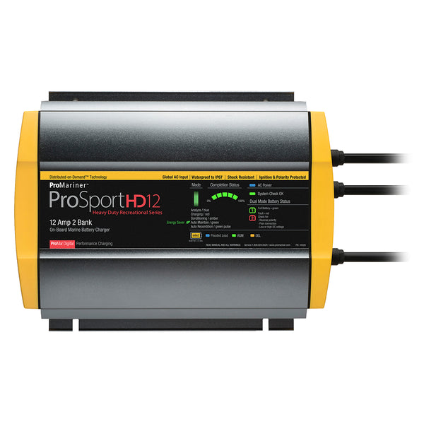 ProMariner ProSportHD 12 Global Gen 4 - 12 Amp - 2 Bank Battery Charger [44026] - Image 1