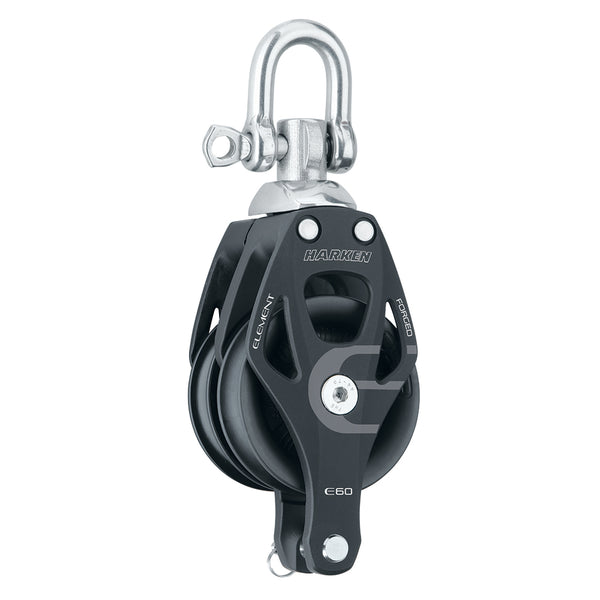 Harken 60mm Double Aluminum Element Block w/Swivel  Becket [6270] - Image 1
