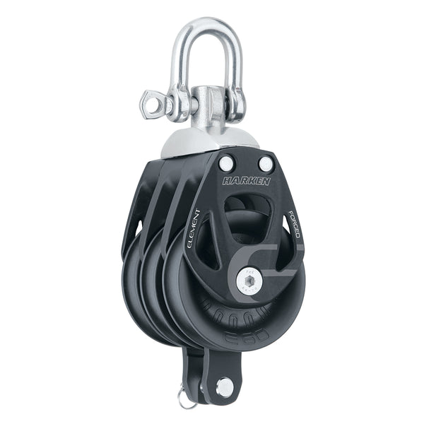 Harken 60mm Triple Aluminum Element Block w/Swivel  Becket [6273] - Image 1