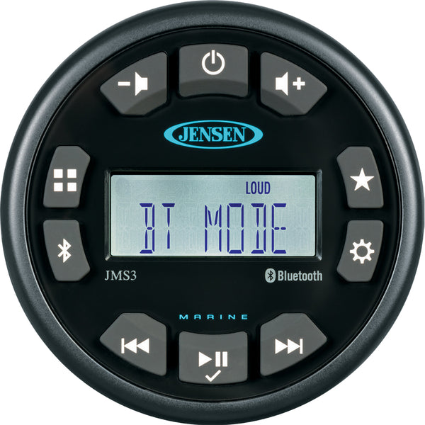 JENSEN JMS3RTL Stereo w/AM/FM/BT - Single Zone [JMS3RTL] - Image 1