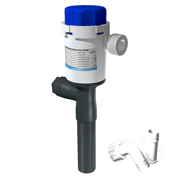 Albin Group Cartridge Aerator Pump - 1100 GPH - 12V - Straight [01-05-081] - Image 1