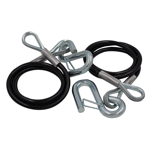 C.E. Smith Safety Cables - 3500lb Capacity - PVC Coated - Pair [16662A] - Image 1