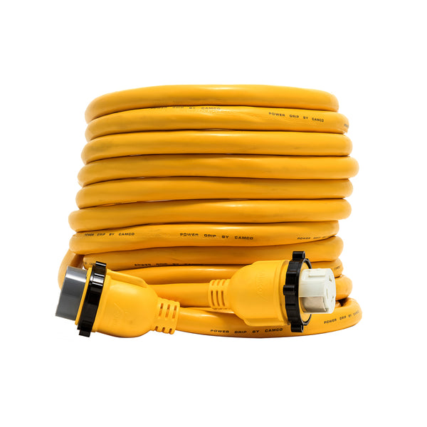 Camco 50 Amp Power Grip Marine Extension Cord - 50 M-Locking/F-Locking Adapter [55623] - Image 1