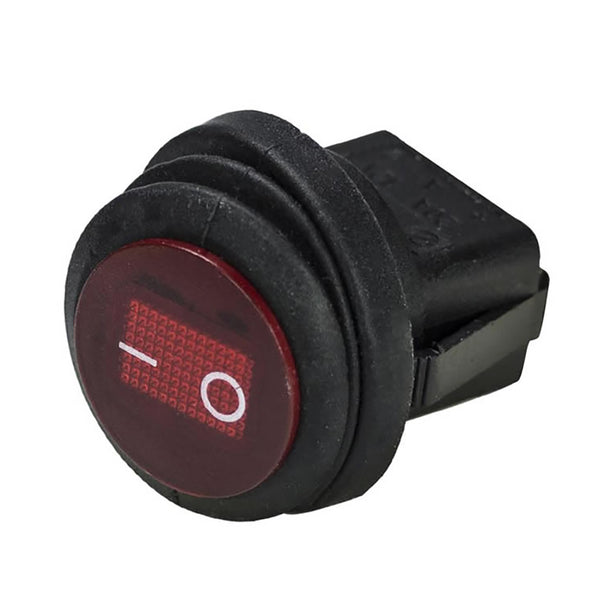 HEISE Rocker Switch - Illuminated Red Round - 5-Pack [HE-RRS] - Image 1