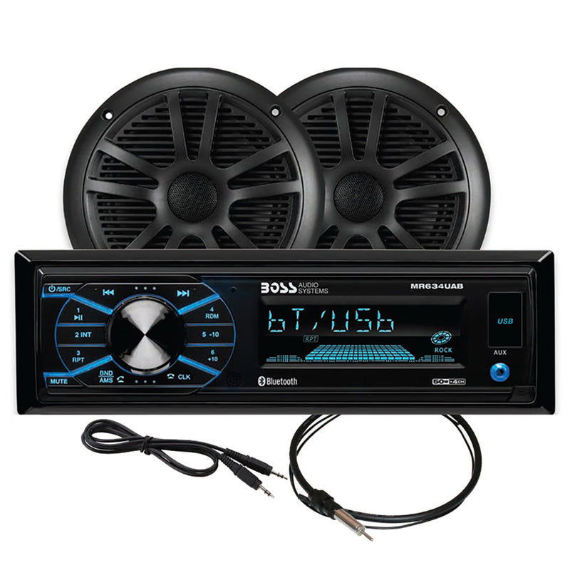 Boss Audio MCBK634B.6 Marine Stereo  6.5