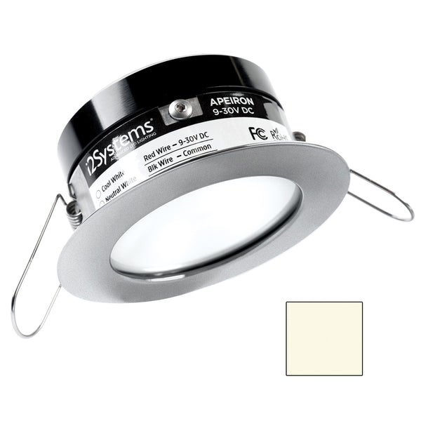 i2Systems Apeiron PRO A503 - 3W Spring Mount Light - Round - Neutral White - Brushed Nickel Finish [A503-41BBD] - Image 1
