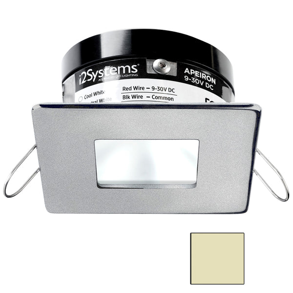 i2Systems Apeiron PRO A503 - 3W Spring Mount Light - Square/Square - Warm White - Brushed Nickel Finish [A503-44CBBR] - Image 1