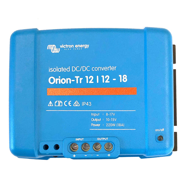 Victron Orion-TR DC-DC Converter - 12 VDC to 12 VDC - 18AMP Isolated [ORI121222110] - Image 1