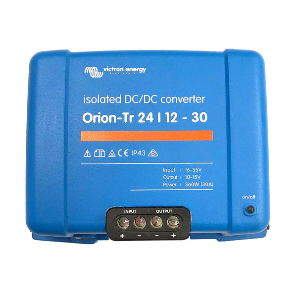 Victron Orion-TR DC-DC Converter - 24 VDC to 12 VDC - 30AMP Isolated [ORI241240110] - Image 1