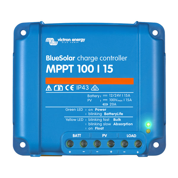 Victron BlueSolar MPPT Charge Controller - 100V - 15AMP [SCC010015200R] - Image 1