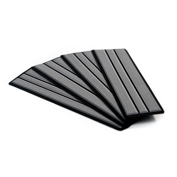 SeaDek Faux Teak 4-Piece Step Kit - Storm Grey/Black  [23902-80066] - Image 1