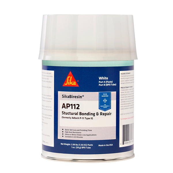 Sika SikaBiresin AP112 + BPO Cream Hardener - White - Quart [611395] - Image 1