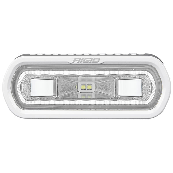 RIGID Industries SR-L Series Marine Spreader Light - White Surface Mount - White Light w/White Halo [51100] - Image 1