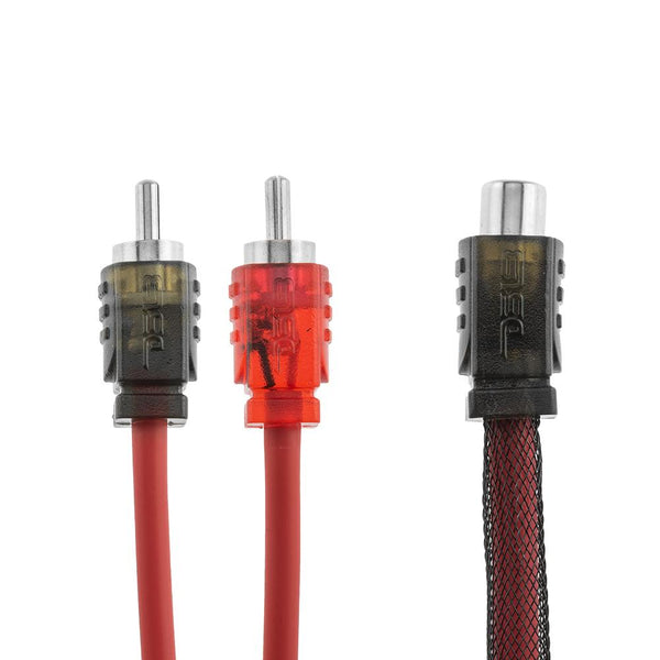 DS18 Advance Ultra Flex RCA Y Connector Cable- 1 Female to 2 Male [R1F2M] - Image 3