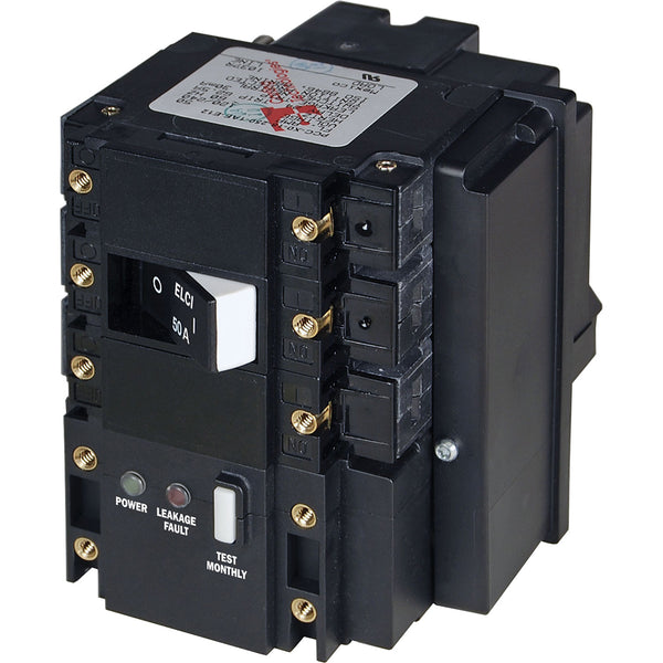 Blue Sea C-Series ELCI Main Circuit Breaker - 120/240V AC 50A [3104] - Image 1