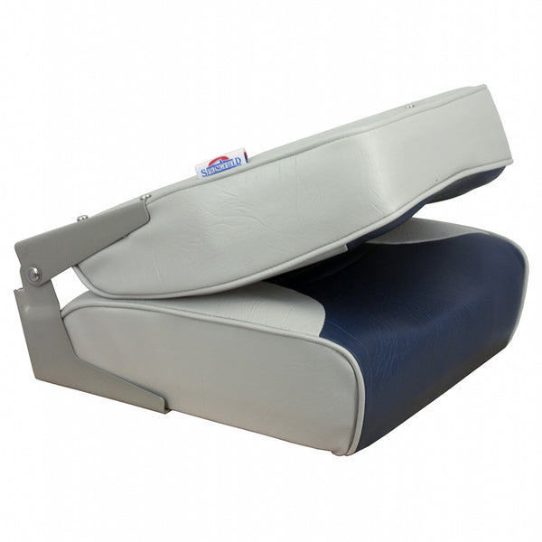 Springfield Economy Multi-Color Folding Seat - Grey/Blue [1040651] - Image 2