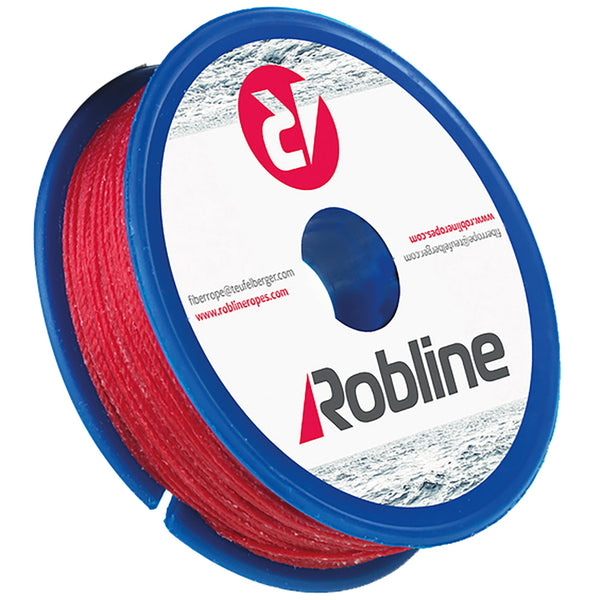 Robline Waxed Whipping Twine - 0.8mm x 40M - Red [TYN-08RSP] - Image 1