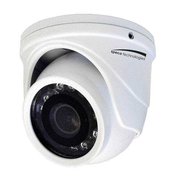 Speco 4MP HD-TVI Mini Turret Camera 2.9mm Lens - White Housing [HT471TW] - Image 1