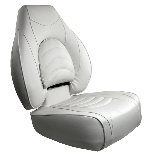 Springfield Fish Pro High Back Folding Seat - White [1041606-1] - Image 1
