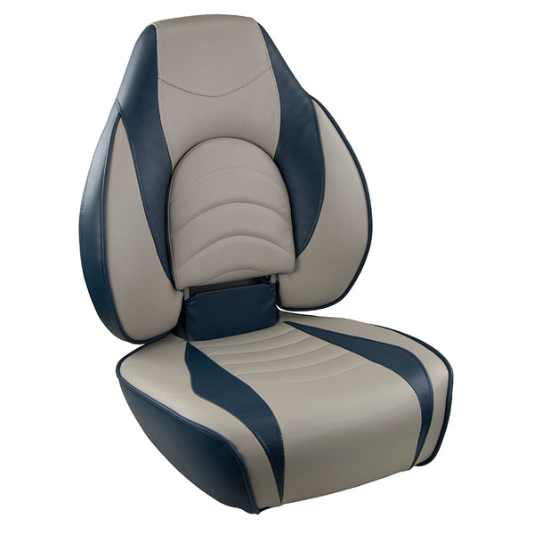 Springfield Fish Pro High Back Folding Seat - Blue/Grey [1041631-1] - Image 1