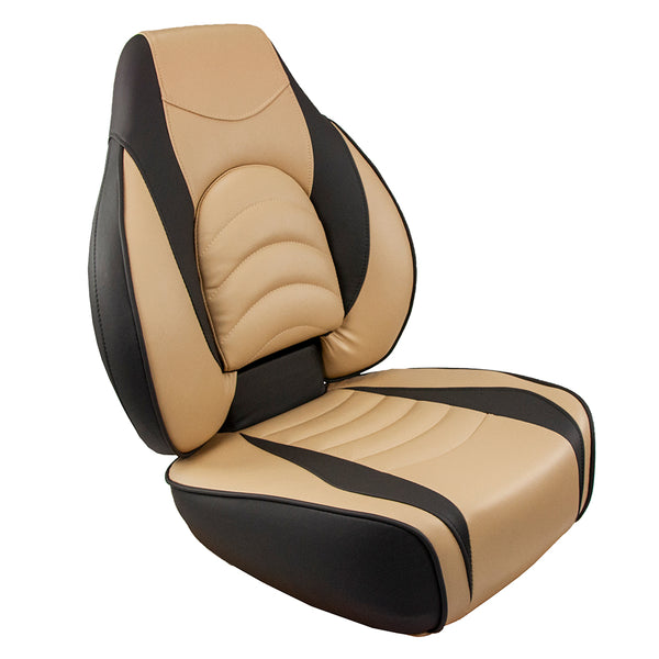 Springfield Fish Pro High Back Folding Seat - Charcoal/Tan [1041684-1] - Image 1