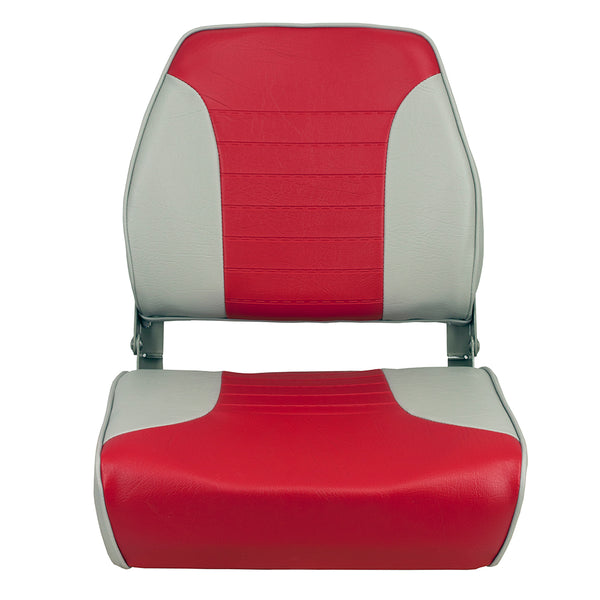 Springfield Economy Multi-Color Folding Seat - Grey/Red [1040655] - Image 4
