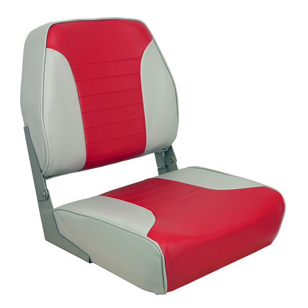 Springfield Economy Multi-Color Folding Seat - Grey/Red [1040655] - Image 1