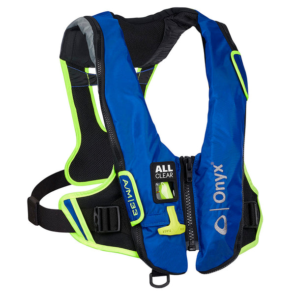 Onyx Impulse A/M-33 All Clear Auto/Manual Inflatable Life Jacket - Blue [132800-500-004-21] - Image 1