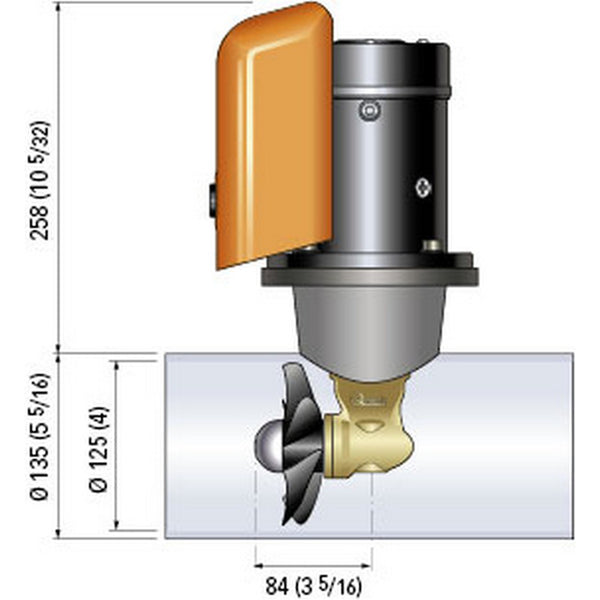 Quick Bow Thruster BTQ 125-30 30KGF - 12V - D125 - 1.5kW [FGBT12530120T00] - Image 2