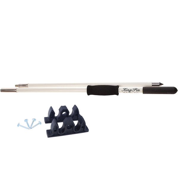Panther 10 King Pin Anchor Pole - 2-Piece - White [KPP100W] - Image 1