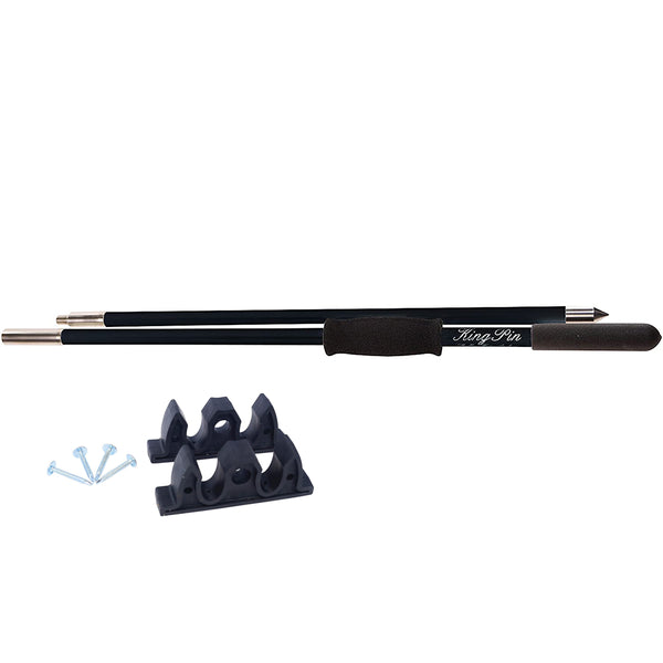 Panther 8 King Pin Anchor Pole - 2-Piece - Black [KPP802B] - Image 1