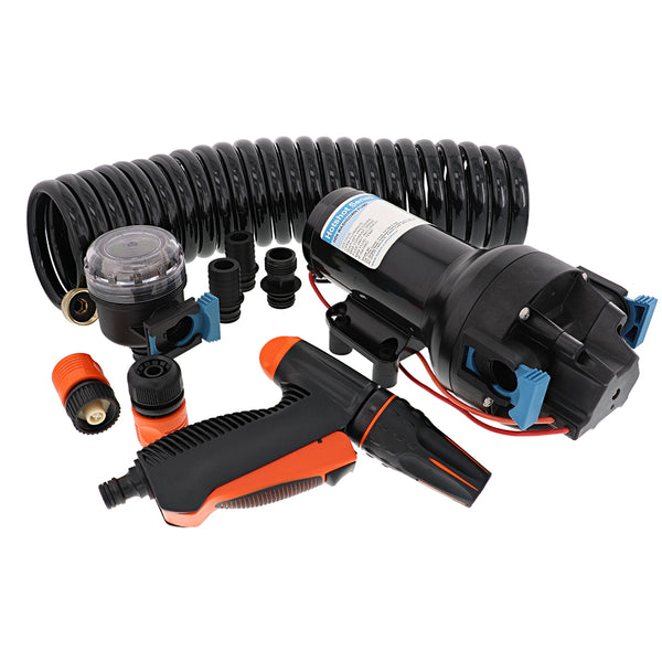 Jabsco HotShot HD6 Heavy Duty Washdown Pump w/25 HoseCoil - 12V - 6 GPM - 70 PSI [P601J-219N-4A] - Image 1