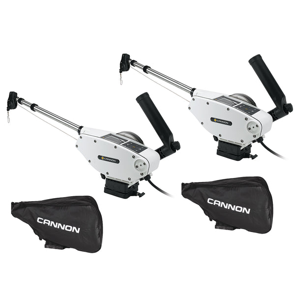 Cannon Optimum 10 Tournament Series (TS) BT Electric Downrigger 2-Pack w/Black Covers [1902340X2/COVERS] - Image 1