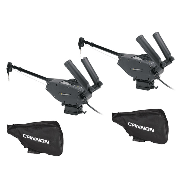 Cannon Optimum 10 BT Electric Downrigger 2-Pack w/Black Covers [1902335X2/COVERS] - Image 1