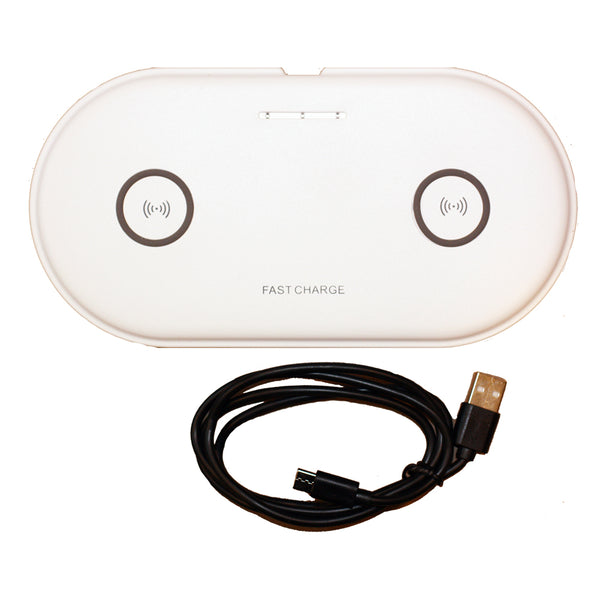 Lunasea Dual Qi Charge Pad - USB Powered (Power Supply Not Included) [LLB-63AU-01-00] - Image 1