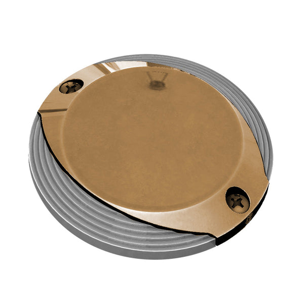 Lumitec Scallop Surface Mount Pathway Light - Spectrum RGBW/Warm White - Bronze Finish [101673] - Image 1